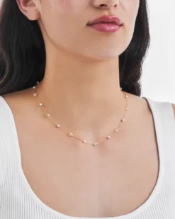Bijou Brigitte Ketten Gold>Kette – Simple Glass gold
