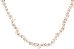 Bijou Brigitte Boho-Schmuck|Ketten Gold>Kette - Simple Quartz rosa, gold