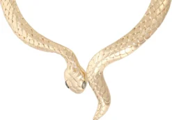 Bijou Brigitte Statement-Ketten|Ketten Gold>Kette - Snake Style gold