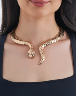 Bijou Brigitte Statement-Ketten|Ketten Gold>Kette - Snake Style gold