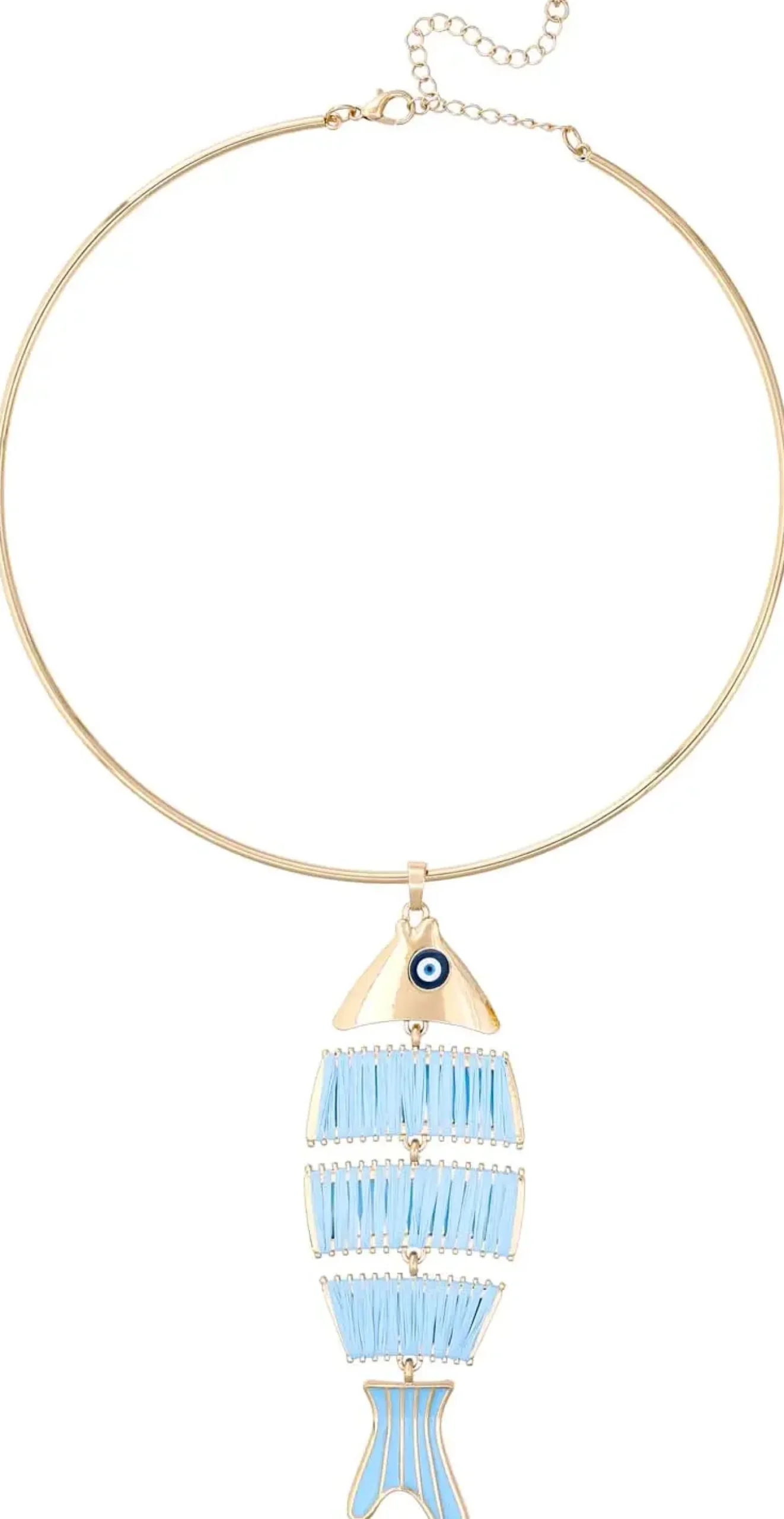 Bijou Brigitte Statement-Ketten|Ketten Gold>Kette - Soft Waves gold, blau
