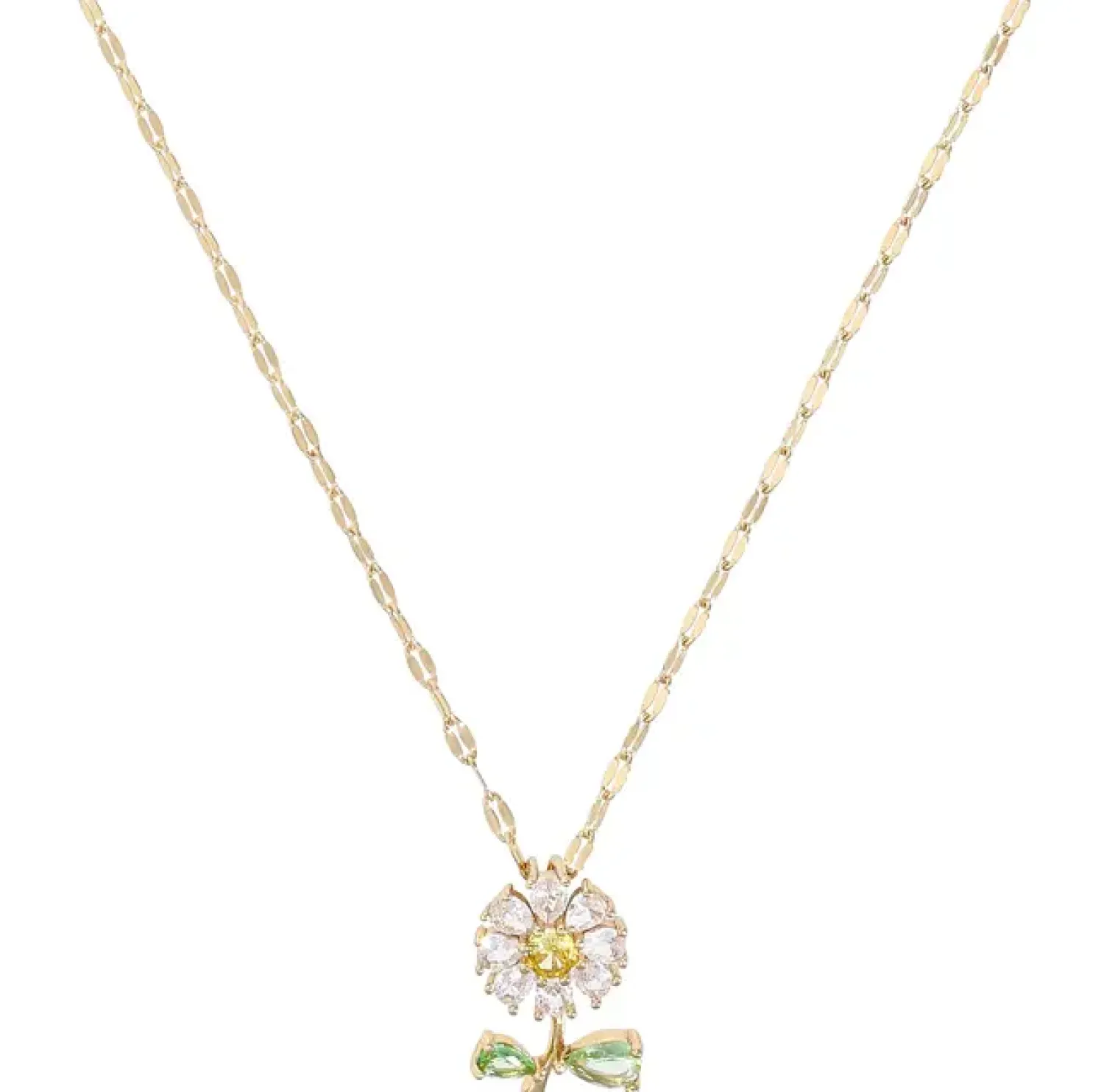 Bijou Brigitte Ketten Gold|Blumenschmuck>Kette - Sparkling Daisy gold, mehrfarbig