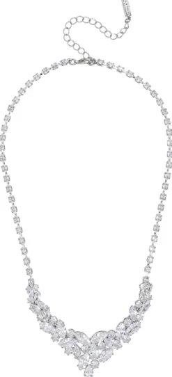 Bijou Brigitte Brautschmuck|Hochzeitsgäste>Kette - Sparkling Leaves silber