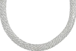 Bijou Brigitte Statement-Ketten>Kette - Sparkling Mesh silber