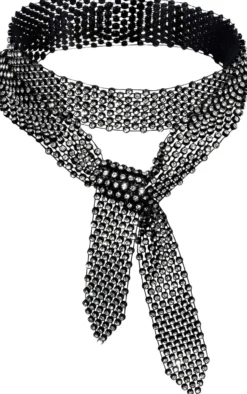 Bijou Brigitte Statement-Ketten>Kette - Sparkling Scarf schwarz