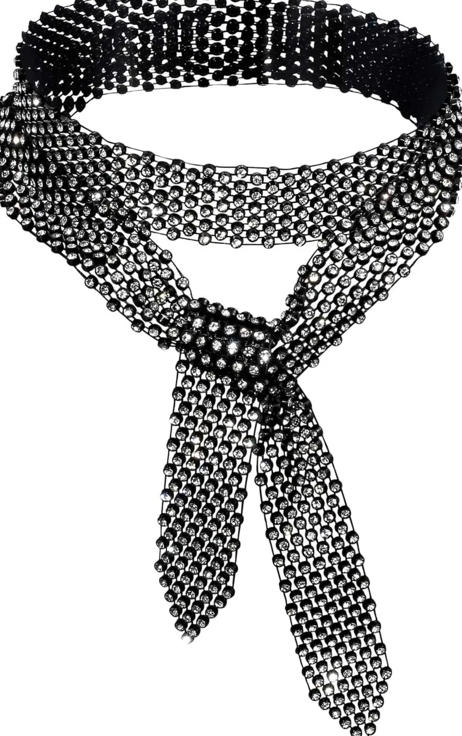 Bijou Brigitte Statement-Ketten>Kette - Sparkling Scarf schwarz
