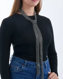 Bijou Brigitte Choker|Statement-Ketten>Kette - Sparkling Tie schwarz