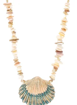 Bijou Brigitte Maritimer Schmuck|Ketten Gold>Kette - Special Shell beige, gold