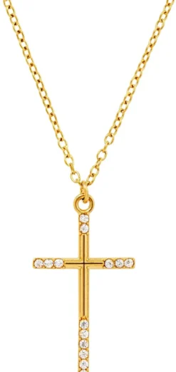 Bijou Brigitte Edelstahlschmuck In Gold|Wasserfester Schmuck>Kette - Stainless Cross gold