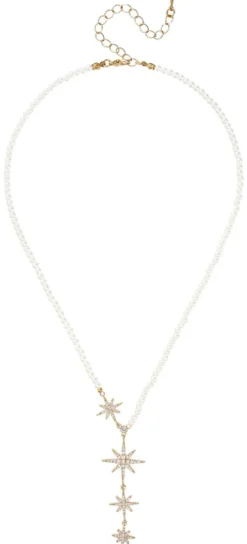 Bijou Brigitte Perlenschmuck|Perlenketten>Kette - Starry Pearls gold, weiß