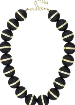 Bijou Brigitte Statement-Ketten|Ketten Gold>Kette - Statement Look schwarz, gold