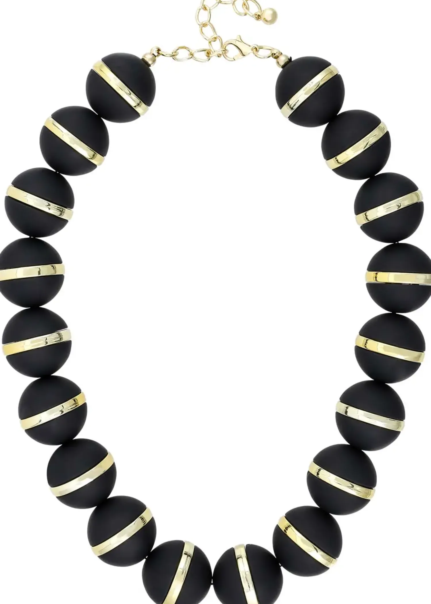 Bijou Brigitte Statement-Ketten|Ketten Gold>Kette - Statement Look schwarz, gold