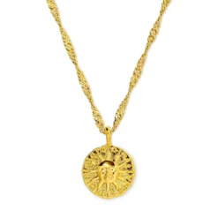 Bijou Brigitte Edelstahlschmuck In Gold|Wasserfester Schmuck>Kette - Steel Circle gold