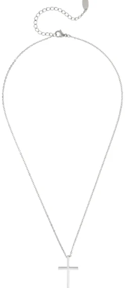Bijou Brigitte Wasserfester Schmuck|Herrenketten>Kette - Steel Cross silber