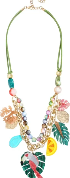 Bijou Brigitte Statement-Ketten|Bunter Schmuck>Kette - Summer Holidays mehrfarbig