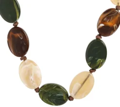 Bijou Brigitte Statement-Ketten|Bunter Schmuck>Kette - Sunny Brown braun, mehrfarbig