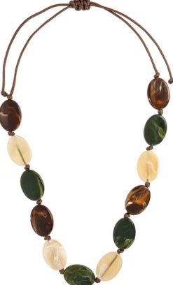 Bijou Brigitte Statement-Ketten|Bunter Schmuck>Kette - Sunny Brown braun, mehrfarbig