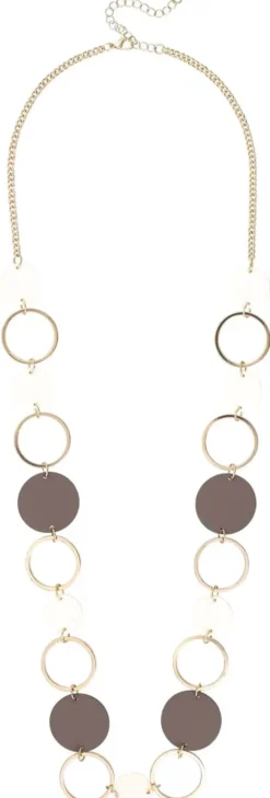 Bijou Brigitte Ketten Gold>Kette - Taupe Shine beige, gold, grau