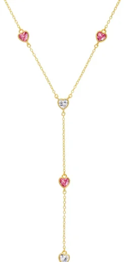 Bijou Brigitte Silver Crystals|Ketten 925Er Silber>Kette - Tempting Hearts gold