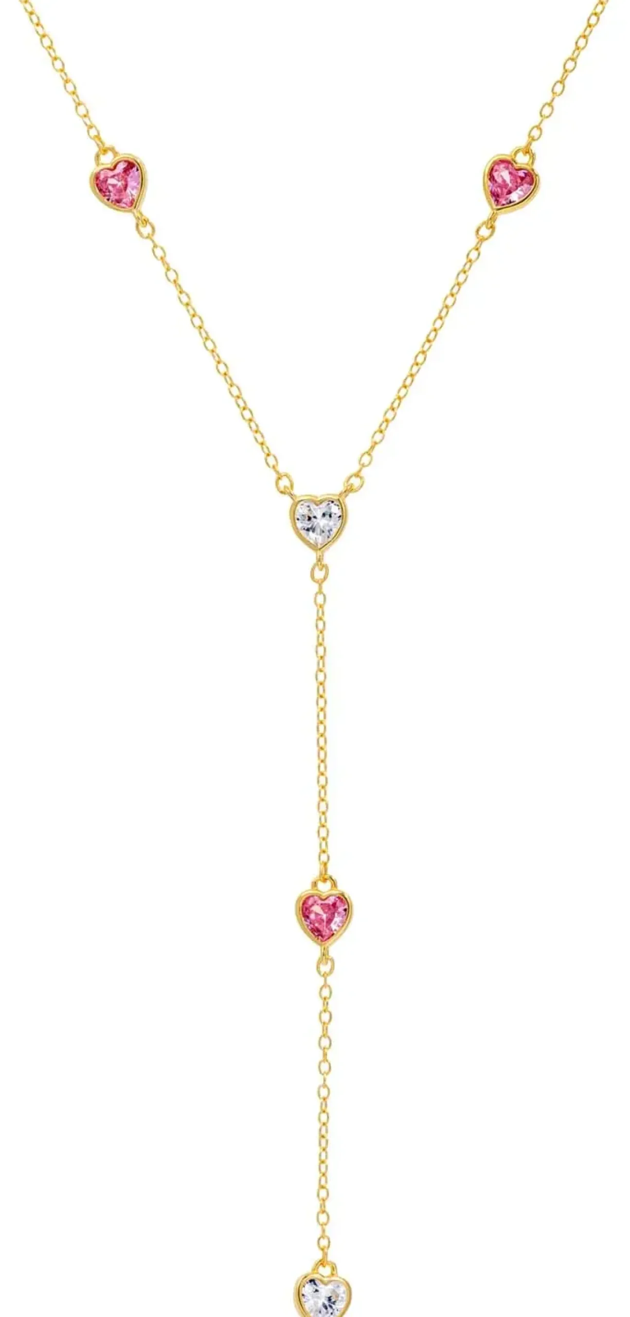 Bijou Brigitte Silver Crystals|Ketten 925Er Silber>Kette - Tempting Hearts gold