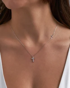 Bijou Brigitte Ketten 925Er Silber|Silver Crystals>Kette - Tiny Cross silber