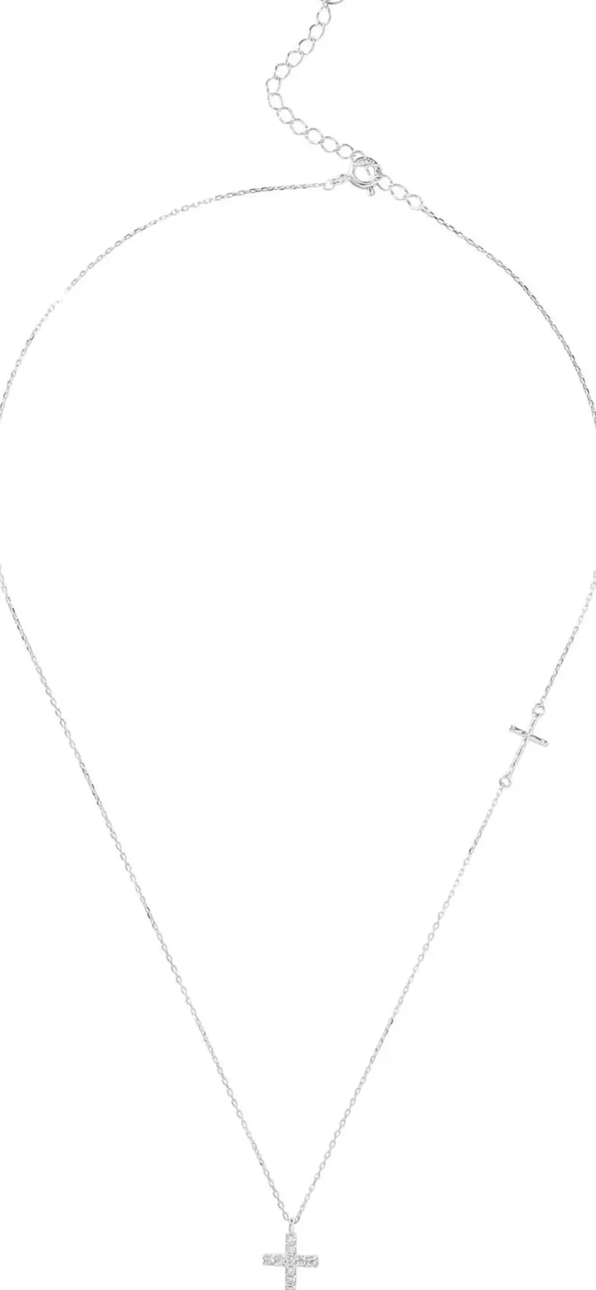 Bijou Brigitte Ketten 925Er Silber|Silver Crystals>Kette - Tiny Cross silber