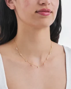 Bijou Brigitte Ketten Gold>Kette - Tiny Pearls gold