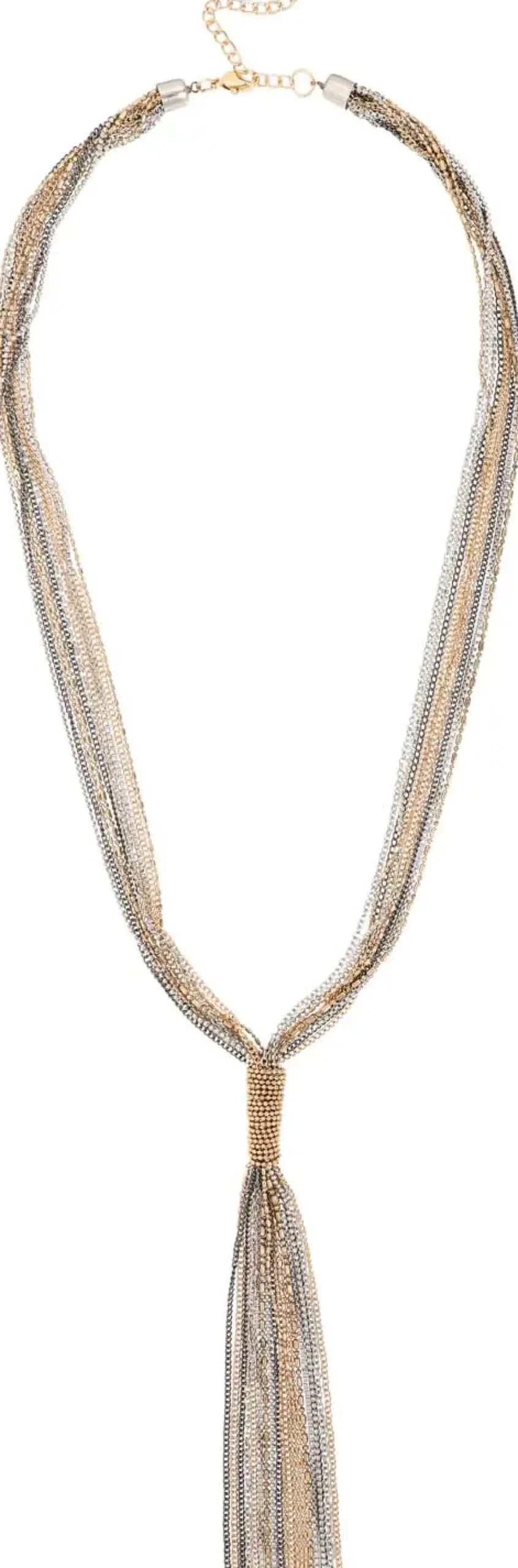 Bijou Brigitte Statement-Ketten|Ketten Gold>Kette - Tricolor Knot gold, grau, silber