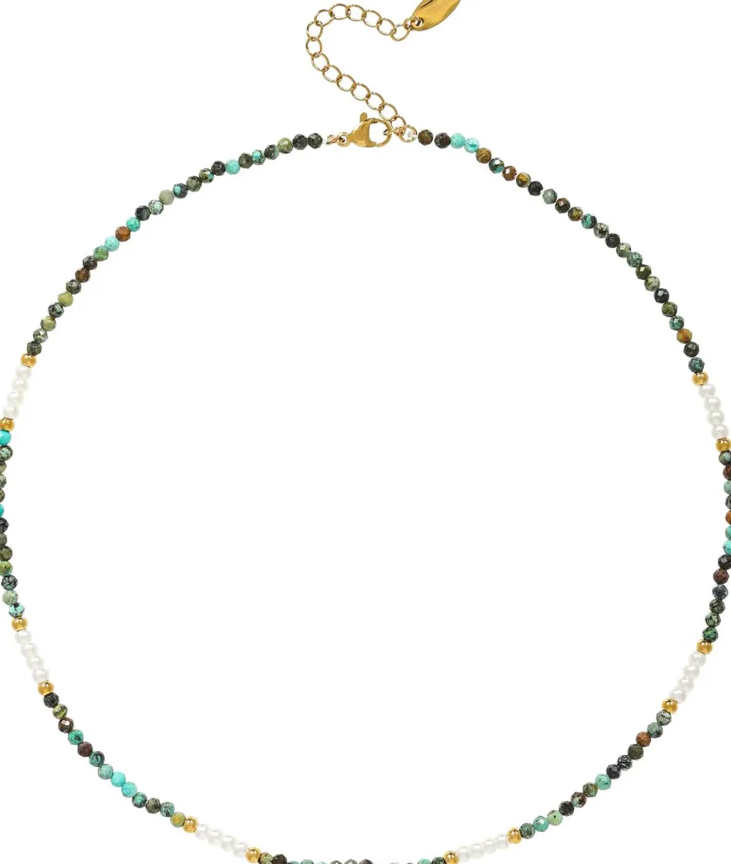 Bijou Brigitte Edelstahlketten|Boho-Schmuck>Kette - Turquoise Bliss grün