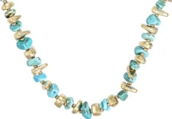 Bijou Brigitte Statement-Ketten>Kette - Turquoise Gold türkis