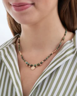 Bijou Brigitte Boho-Schmuck|Ketten Gold>Kette - Turquoise Harmony türkis, gold, grün, blau