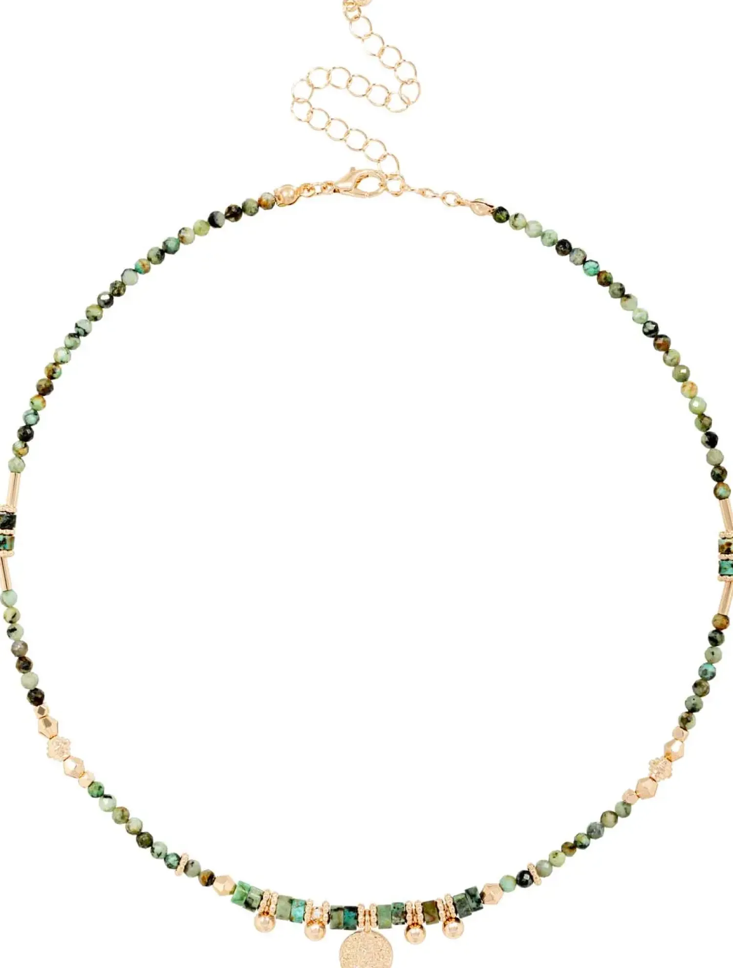 Bijou Brigitte Boho-Schmuck|Ketten Gold>Kette - Turquoise Harmony türkis, gold, grün, blau