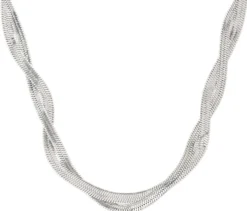 Bijou Brigitte Basics|Edelstahlketten>Kette - Twisted Steel silber