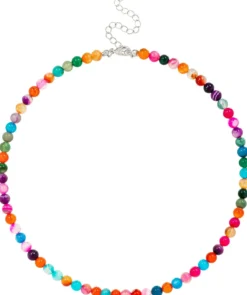 Bijou Brigitte Bunter Schmuck>Kette - Vibrant Agate mehrfarbig