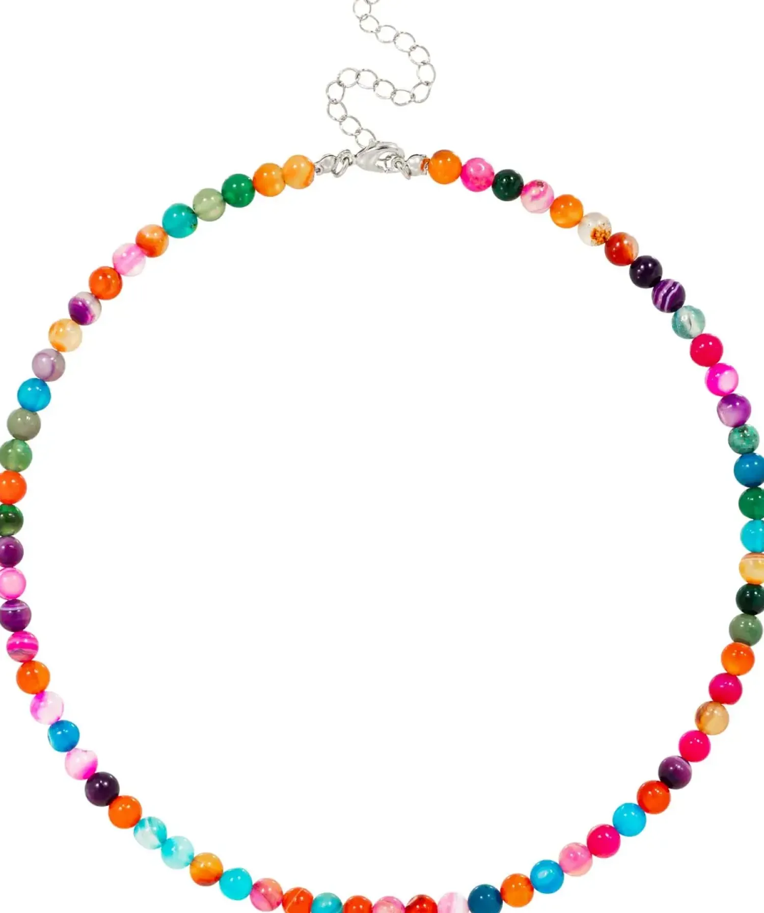 Bijou Brigitte Bunter Schmuck>Kette - Vibrant Agate mehrfarbig