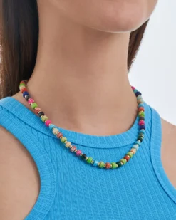 Bijou Brigitte Bunter Schmuck>Kette - Vibrant Turquoise mehrfarbig