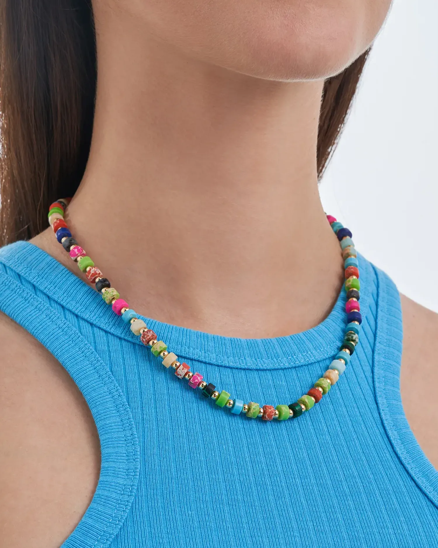 Bijou Brigitte Bunter Schmuck>Kette - Vibrant Turquoise mehrfarbig