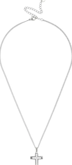 Bijou Brigitte Edelstahlketten|Wasserfester Schmuck>Kette - Vintage Cross silber
