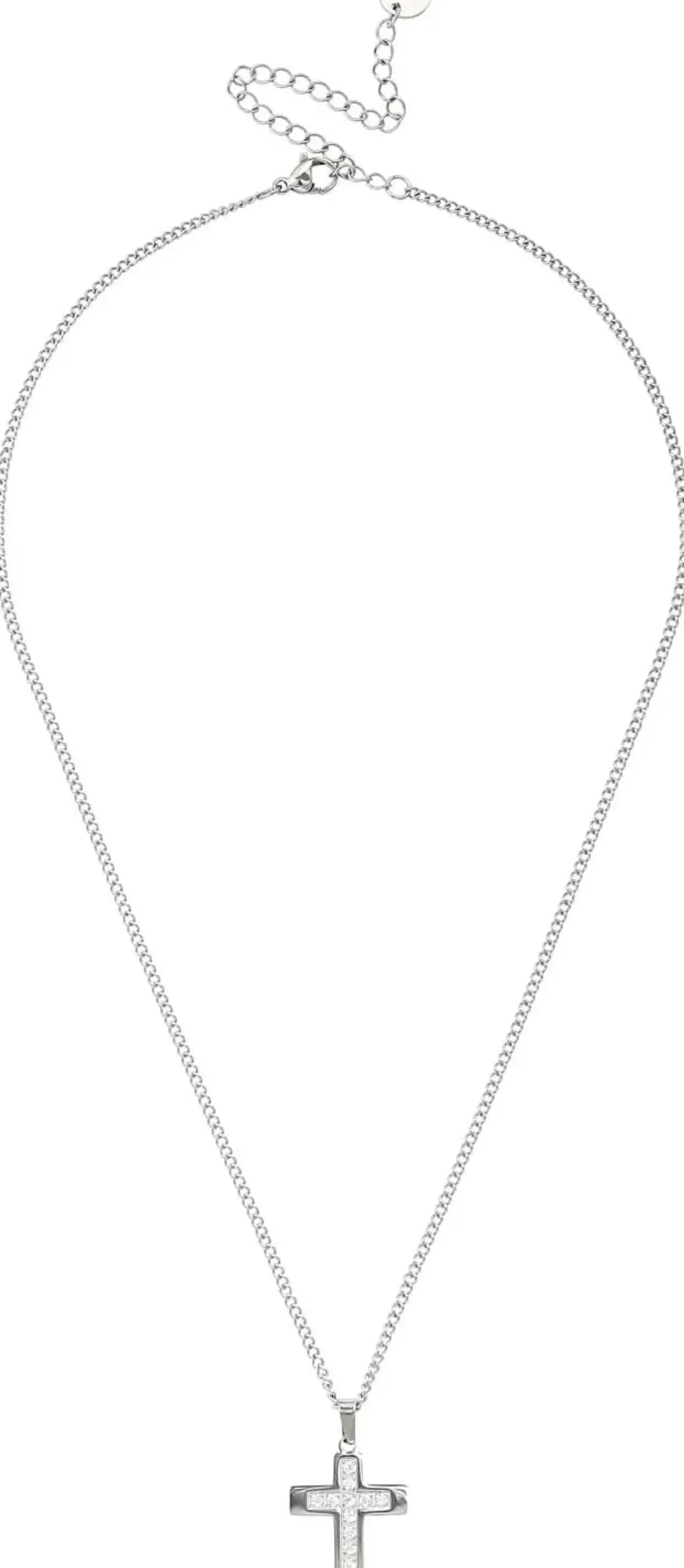 Bijou Brigitte Edelstahlketten|Wasserfester Schmuck>Kette - Vintage Cross silber