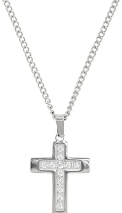 Bijou Brigitte Edelstahlketten|Wasserfester Schmuck>Kette - Vintage Cross silber