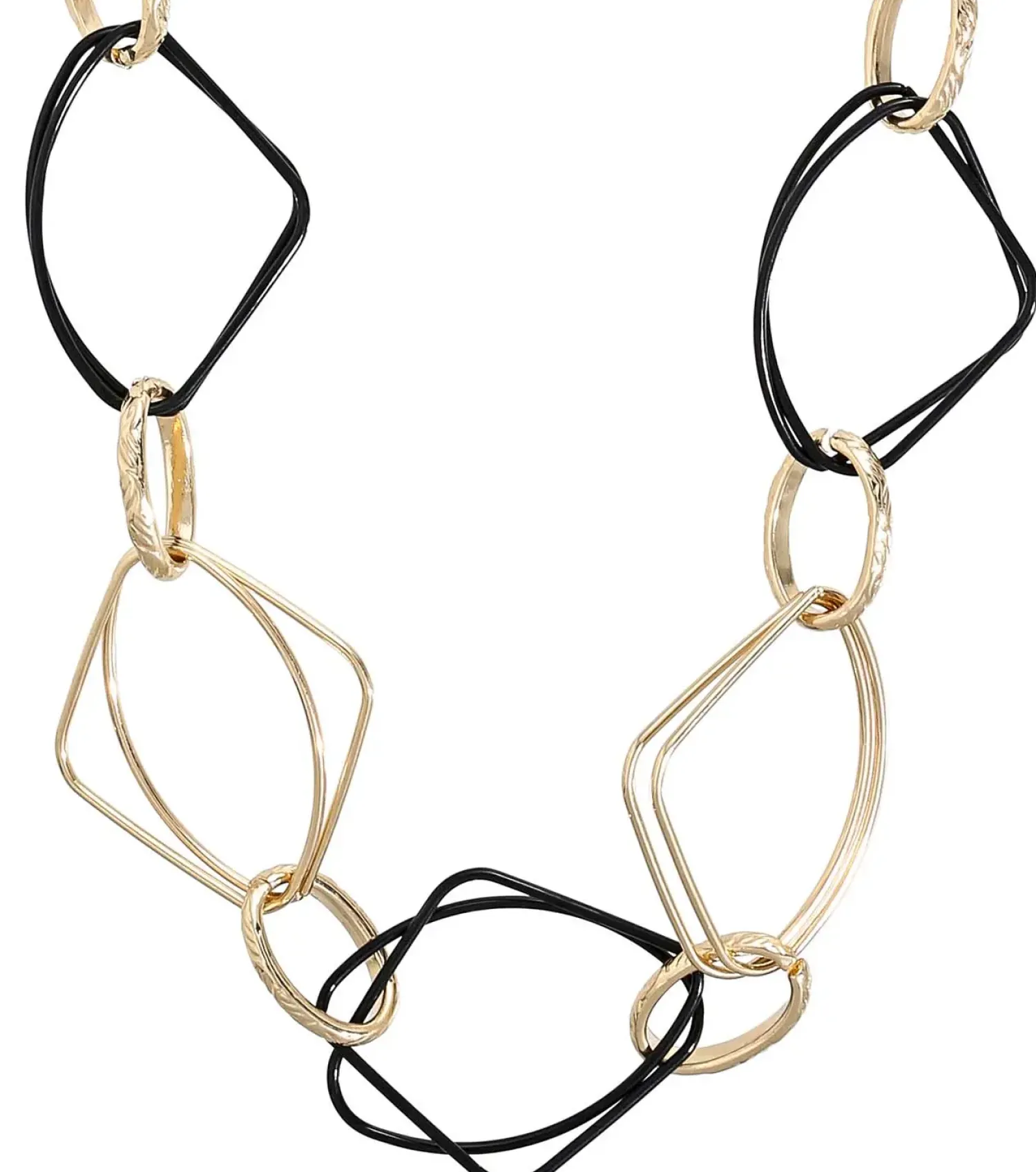 Bijou Brigitte Statement-Ketten|Ketten Gold>Kette - Vintage Gleam schwarz, gold