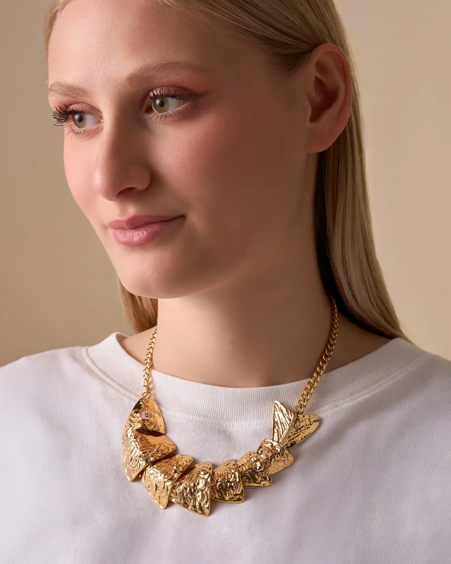 Bijou Brigitte Statement-Ketten|Ketten Gold>Kette - Vintage Plates gold