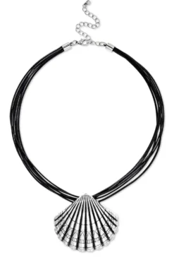 Bijou Brigitte Maritimer Schmuck|Muschelschmuck>Kette - Wonderful Shell schwarz, silber