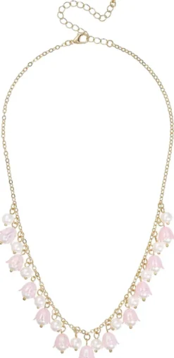 Bijou Brigitte Pastellschmuck|Ketten Gold>Kette - Wonderful Tulip rosa, gold