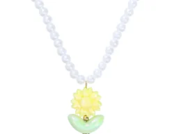 Bijou Brigitte Perlenschmuck|Perlenketten>Kette - Yellow Flower weiß, gelb