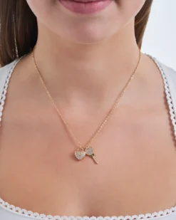 Bijou Brigitte Ketten Gold|Für Bestimmte Personen>Kette - Zirconia Key gold