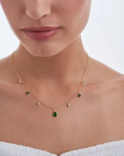 Bijou Brigitte Ketten 925Er Silber|Ketten Gold>Kette - Zirconia Pendants gold
