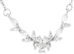 Bijou Brigitte Hochzeitsgäste>Kette - Zirkonia Spring silber