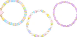 Bijou Brigitte Bunter Schmuck|Kinderschmuck>Kinder Armband-Set - Pastel Trio mehrfarbig