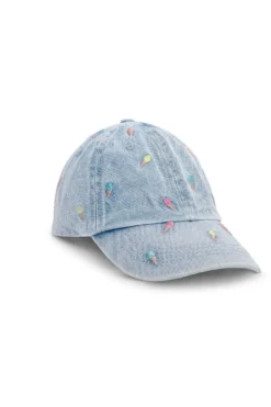 Bijou Brigitte Kinderschmuck>Kinder Cap - Jeans Ice blau